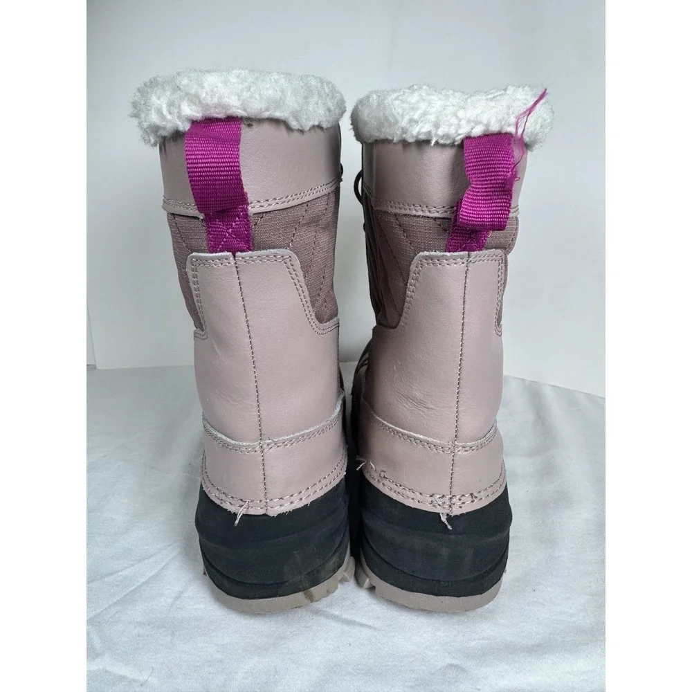 All In Motion Sklylar Girls Snow Boots 4 Pink Blush Leather‎ Thermolite Winter